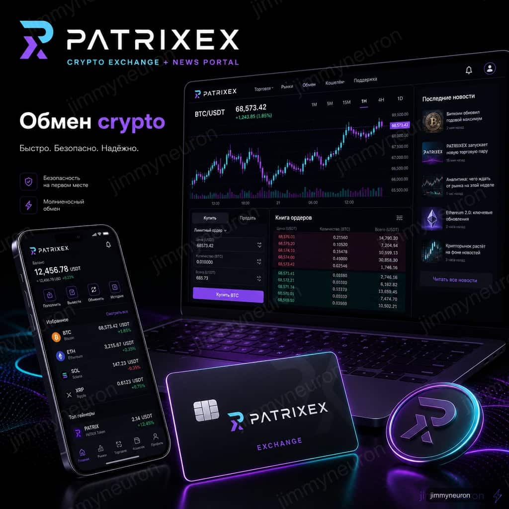 PATRIXEX - Криптовалютный обменник и информационный портал