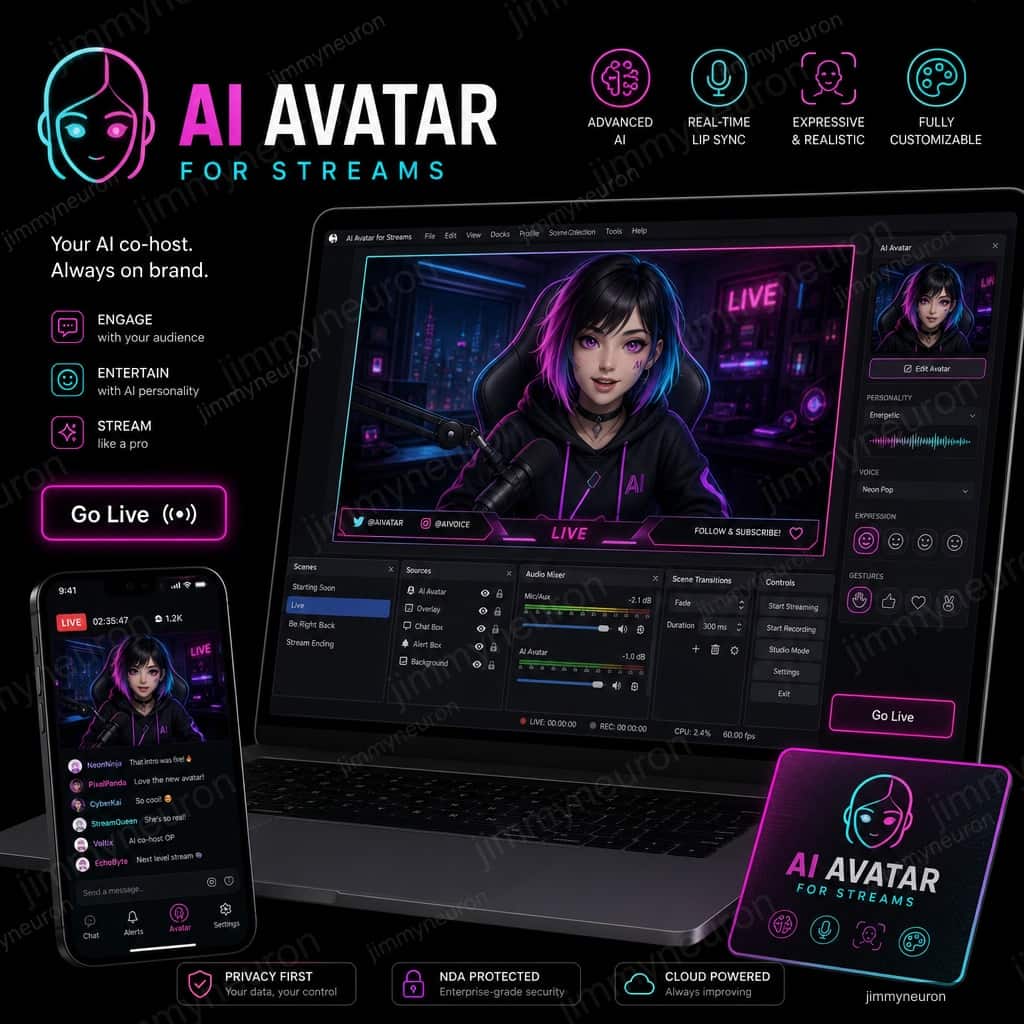 B2C NDA - AI аватар для стримов