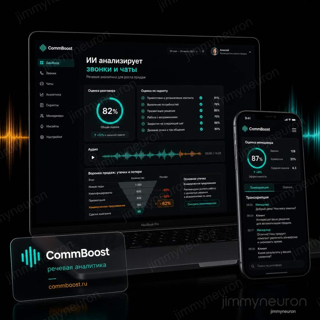 CommBoost - CommBoost - речевая аналитика для продаж
