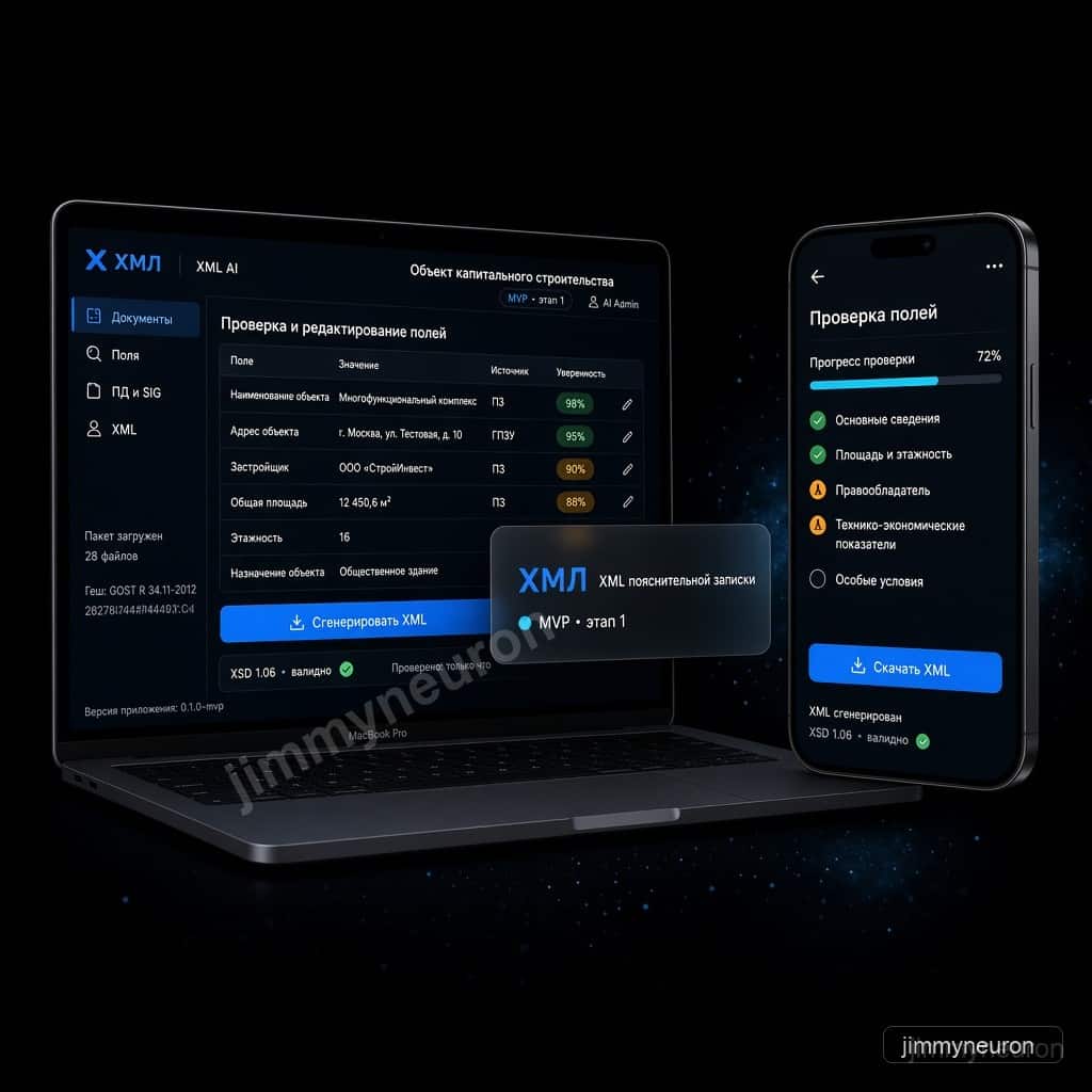 ХМЛ — XML пояснительной записки по проектной документации (MVP)