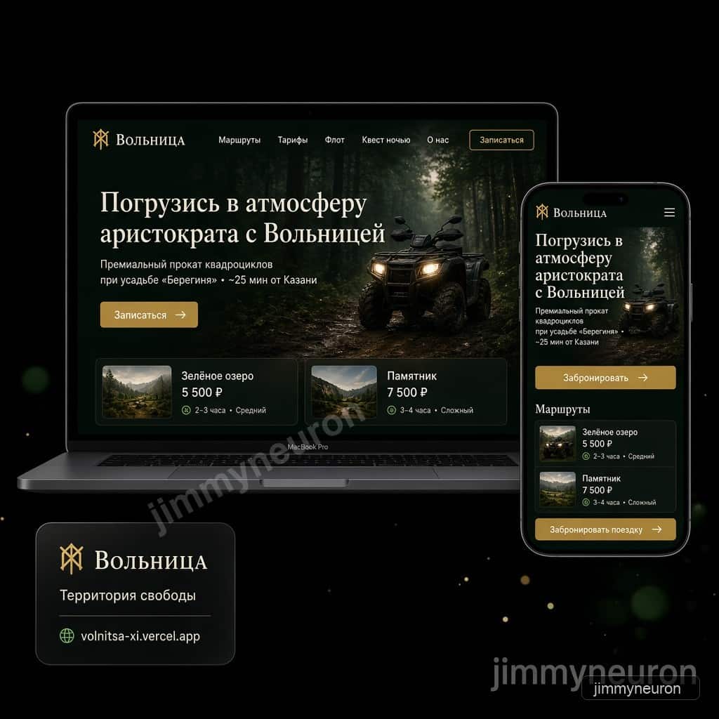 Вольница — сайт проката квадроциклов при усадьбе Берегиня