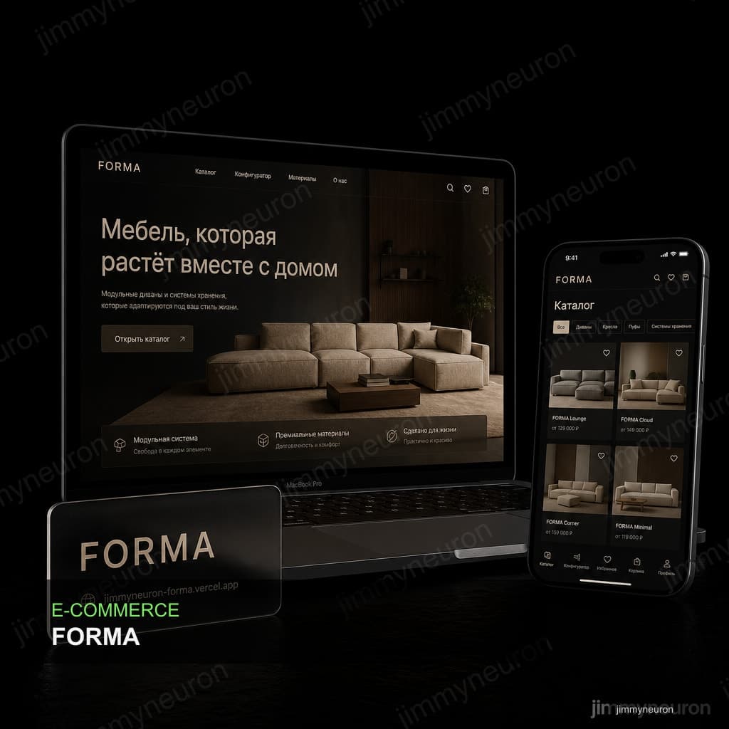 FORMA — концепт магазина модульной мебели