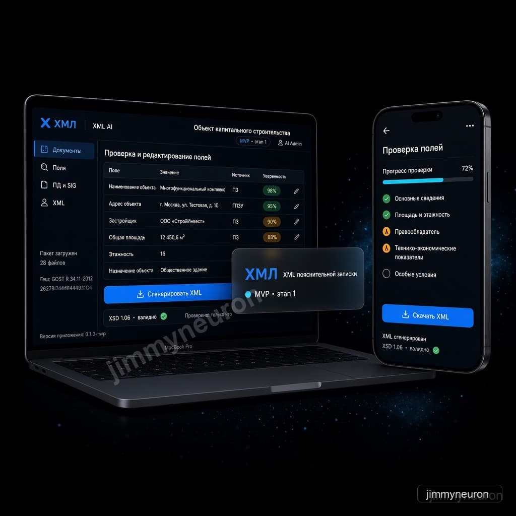 ХМЛ — XML пояснительной записки по проектной документации (MVP)