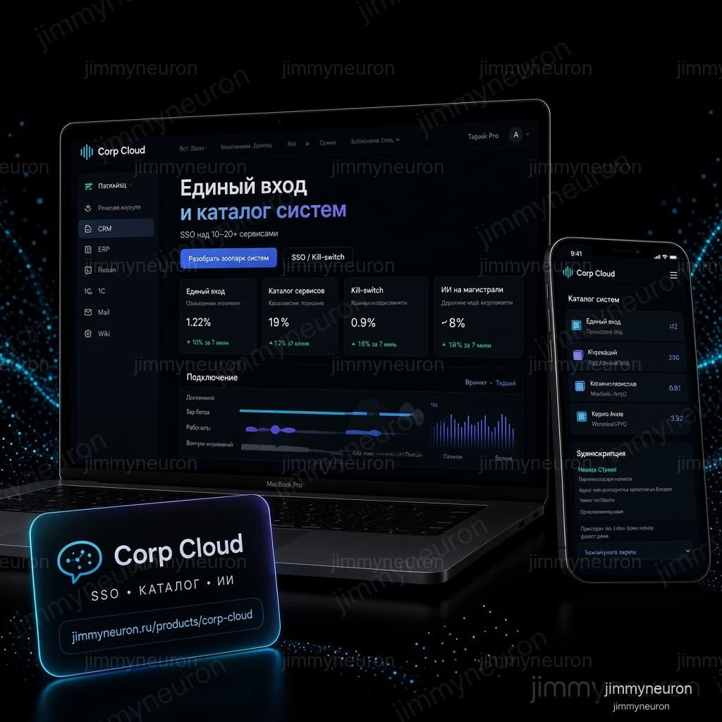 Corp Cloud — Единый контур для зоопарка систем + ИИ как ядро