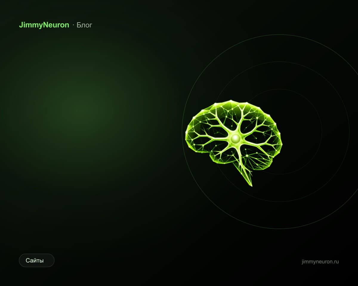 Обложка статьи «10 трендов веб-дизайна в 2026 году» - блог JimmyNeuron