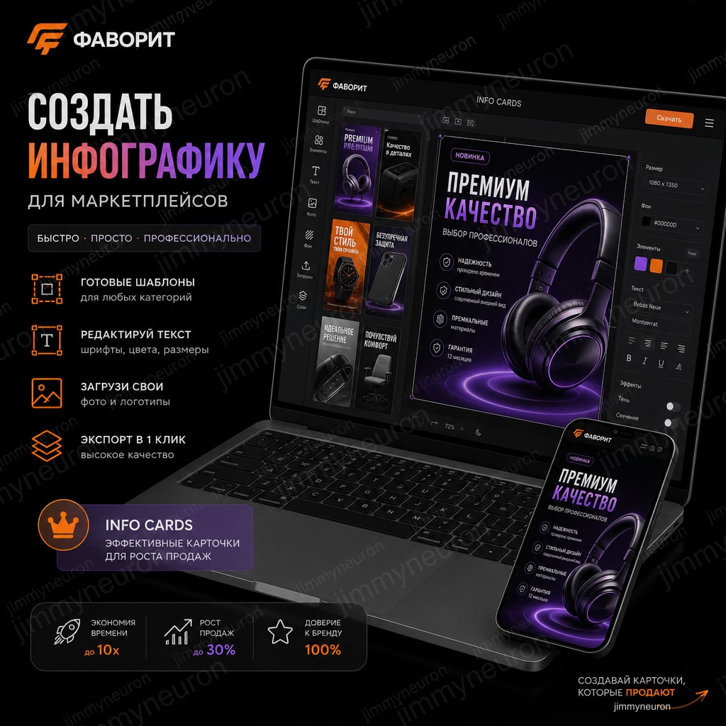 ФАВОРИТ - генерация карточек товара с инфографикой