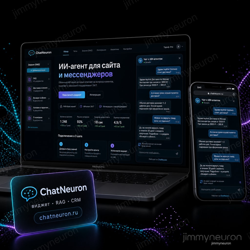 ChatNeuron - ChatNeuron - облачный ИИ-агент и виджет